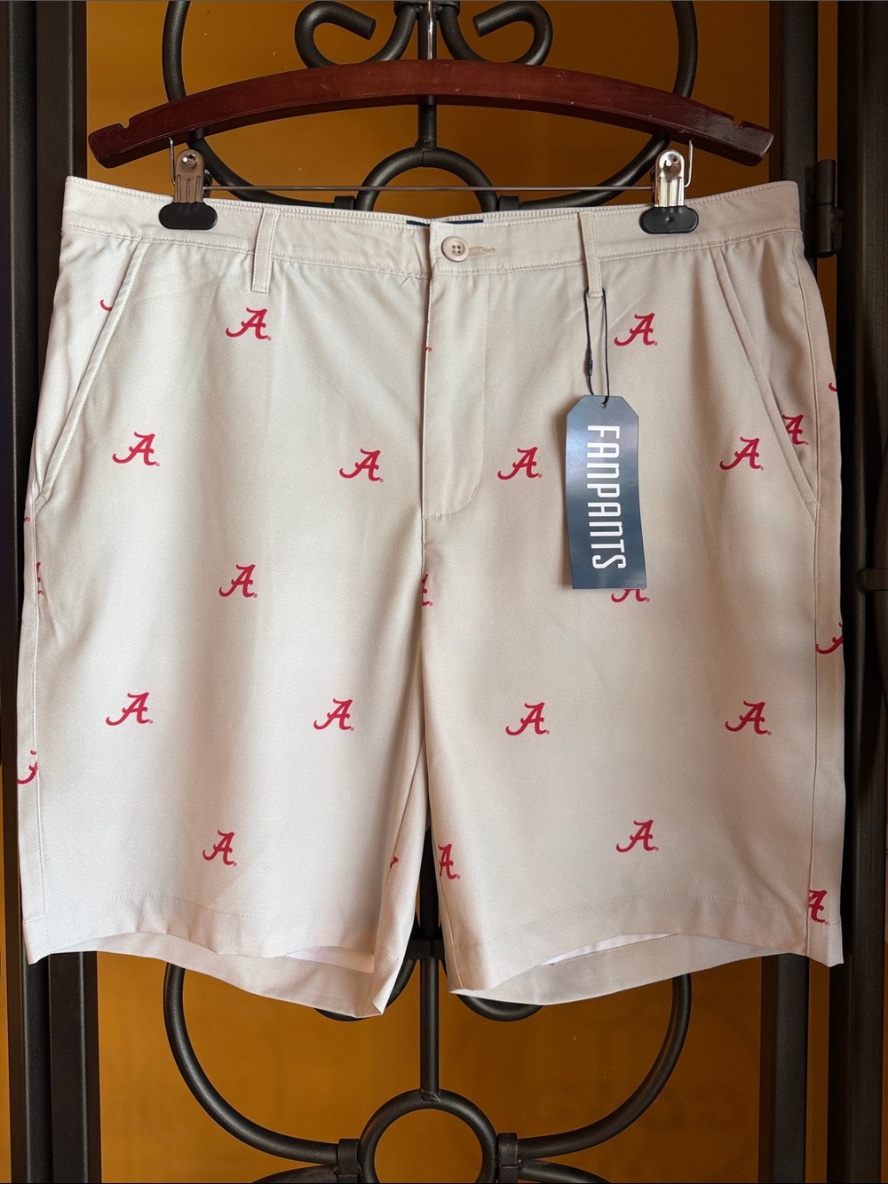 FANPANTS Limited Edition Alabama Crimson Tide Khaki Shorts